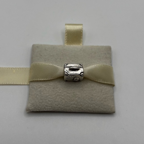 Pandora Retired Sterling Silver Suitcase Bracelet Charm Bead - Picture 4 of 6